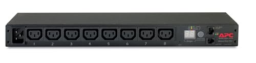APC Metered Rack PDU AP7821B Rack AC 100-240V Ethernet 10/100 input IEC 60320 C20 oc 8 power IEC 60320 C13 1U 2.4m cord