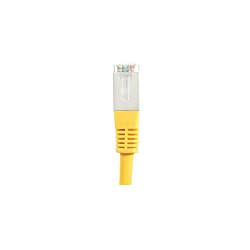 Cordon RJ45 catégorie 6 S/FTP jaune - 0,15 m