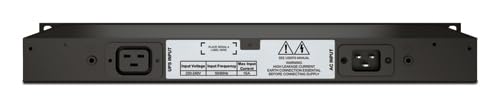APC Marine Application Filter Surge protector rack-mountable AC 200/208/220/230/240V 6000VA output connectors 1 1U Black