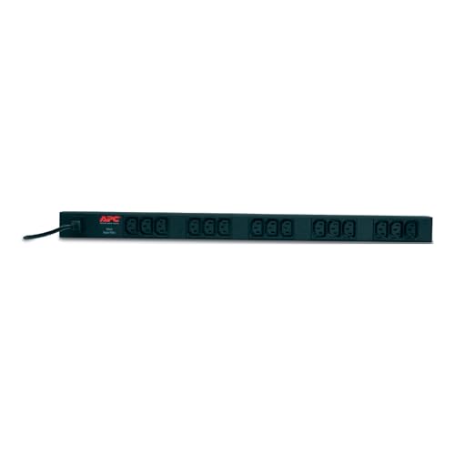APC Basic Rack-Mount PDU Rack AC 208/230V 2.3 kW input IEC 60320 C14 output connectors 15 power IEC 60320 C13 1.98m cord BK