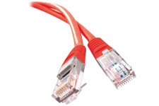 Cordon RJ45 catégorie 5e U/UTP rouge - 2 m