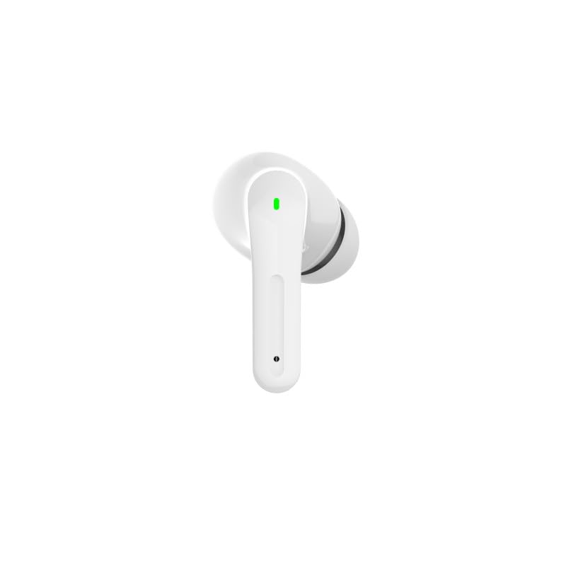 Konrow KTWSBT - Écouteurs Bluetooth (10m, Blanc, Version 5.2) - Emballage Original