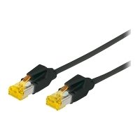 Cordon RJ45 sur câble catégorie 7 S/FTP LSOH snagless noir - 0,5 m