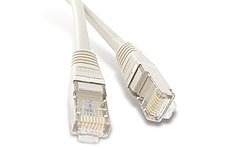 Cordon RJ45 catégorie 5e F/UTP gris - 1 m