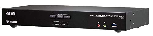 ATEN CS1842-AT-G commutateur écran, clavier et souris Noir