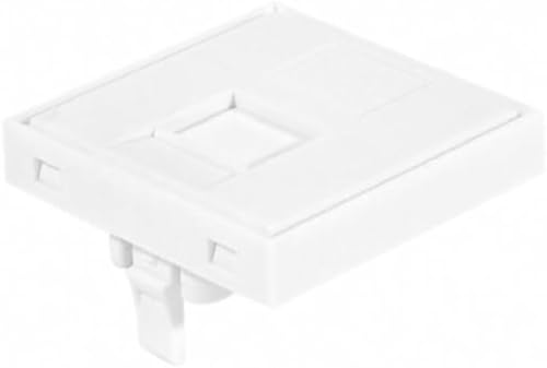 Plastron 45X45 droit pour 1 port RJ45 keystone