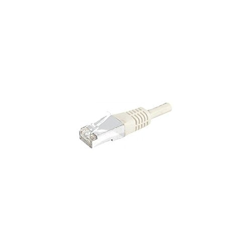 Cordon RJ45 catégorie 6A S/FTP gris - 10 m