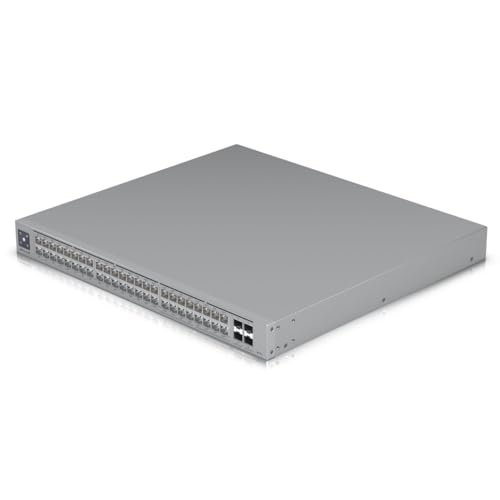 Ubiquiti USW-Pro-Max-48-PoE Switch UniFi 48 ports multi-gigabit PoE++ avec fonctionnalités de couche 3 et etherlighting.