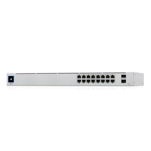 Ubiquiti USW-16-POE Networks UniFi 16-Port PoE Géré L2/L3 Gigabit Ethernet (10/100/1000) Connexion Ethernet, supportant l'alimentation via ce port (PoE) 1U Arge