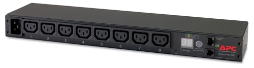 APC Metered Rack PDU AP7821B Rack AC 100-240V Ethernet 10/100 input IEC 60320 C20 oc 8 power IEC 60320 C13 1U 2.4m cord