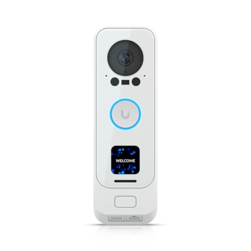 Ubiquiti UVC-G4 Doorbell Pro PoE Kit-White Sonnette et carillons a double caméra PoE avec fonctionnalités avancées d'IA et d'utilisabilité, couleur blanche.