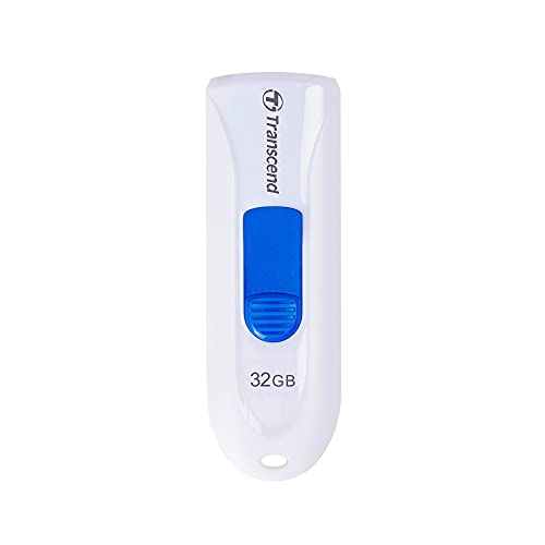 TRANSCEND 32Go Clé USB USB 3.1 Gen 1 Sans Capuchon - Blanc