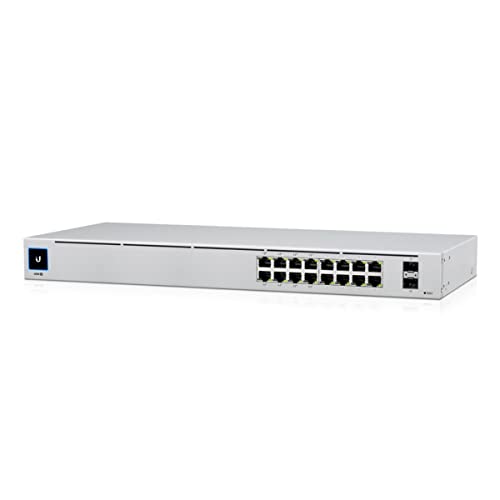 Ubiquiti USW-16-POE Networks UniFi 16-Port PoE Géré L2/L3 Gigabit Ethernet (10/100/1000) Connexion Ethernet, supportant l'alimentation via ce port (PoE) 1U Arge