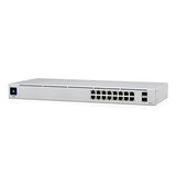 Ubiquiti USW-16-POE Networks UniFi 16-Port PoE Géré L2/L3 Gigabit Ethernet (10/100/1000) Connexion Ethernet, supportant l'alimentation via ce port (PoE) 1U Arge