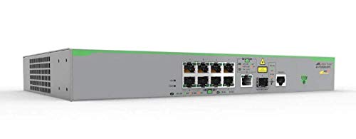 ALLIED 8x 10/100T POE+ ports and 1x combo ports 100/1000X SFP or 10/100/1000T Copper Fixed AC power supply EU Power Cord