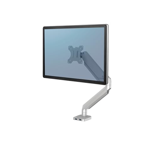 FELLOWES Bras Porte-Ecran Simple Gris Platinum Series