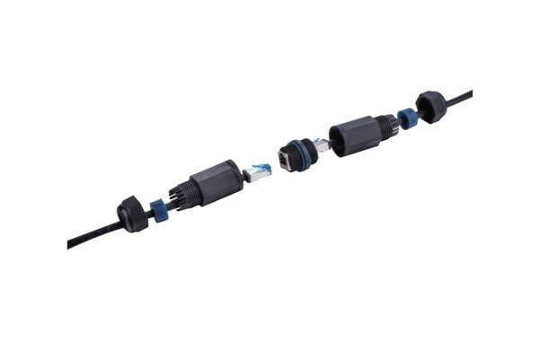 Embase de traversée étanche RJ45 STP CAT 6 - avec manchons