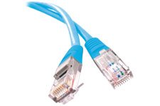 Cordon RJ45 catégorie 5e F/UTP bleu - 1 m