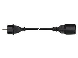 Rallonge secteur tripolaire noire 2,5 mm2 - 15,0 m