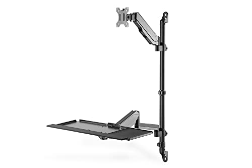 "Digitus DA-90354 support d'écran plat pour bureau 68,6 cm (27"") Mur Argent"