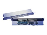 Panneau de brassage 19" 1U 24 ports CAT5e STP