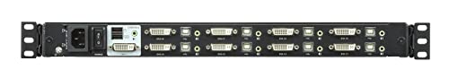 Aten CL6708MW console KVM LCD FullHD 8 ports DVI/USB/HP