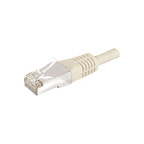 Cordon RJ45 catégorie 6A S/FTP gris - 1 m