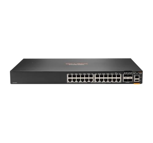 Aruba 6200F 24G 4SFP+ Géré L3 Gigabit Ethernet (10/100/1000) 1U Noir