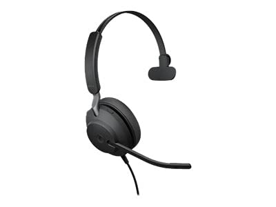 Jabra Evolve2 40, MS Mono Casque Avec fil Arceau Bureau/Centre d'appels USB Type-A Bluetooth Noir