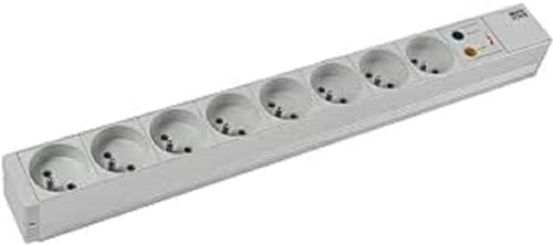 BACHMANN Multiprise 19" 333.4061 8 prises avec interrupteur et parasurtenseur
