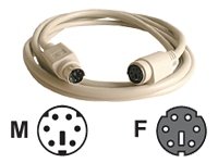 Rallonge clavier ou souris PS/2 MDin6 M/F - 10,00m