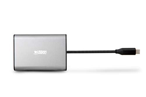URBAN FACTORY Station mobile Type-C avec VGA/HDMI 4K GRIS SIDERAL