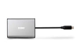 URBAN FACTORY Station mobile Type-C avec VGA/HDMI 4K GRIS SIDERAL