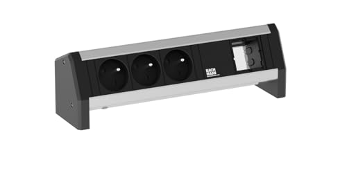 BACHMANN Bandeau modulaire DESK 1 3 prises + 1 emplacement