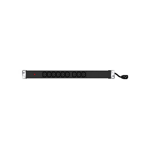 Multiprise rackable 19" 9 prises C13 / cordon C14 avec voyant