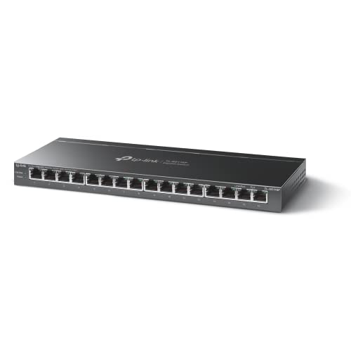 TP-LINK 16-Port Gigabit Switch de bureau with 16-Port PoE+