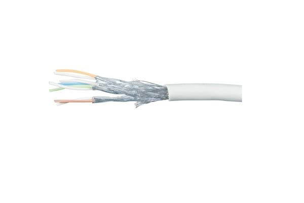 Câble multibrin S/FTP CAT6A LS0H gris - 500 m