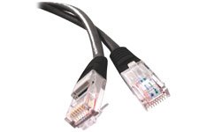 Cordon RJ45 catégorie 5e F/UTP noir - 1 m