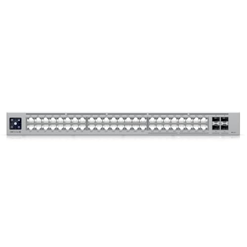 Ubiquiti USW-Pro-Max-48-PoE Switch UniFi 48 ports multi-gigabit PoE++ avec fonctionnalités de couche 3 et etherlighting.