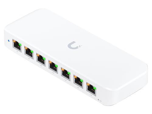 UniFi 8 port GbE PoE+Switch powered by