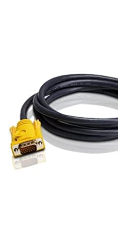 ATEN Câble KVM USB 3m PS/2 - 3 m - PS/2 - PS/2 - VGA - Noir - 2 x PS/2 - USB A - HDB-15