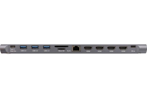 Station d accueil de bureau USB-C long câble 2x HDMI 1 DP RJ-45 3xUSB-A  2xUSB-C