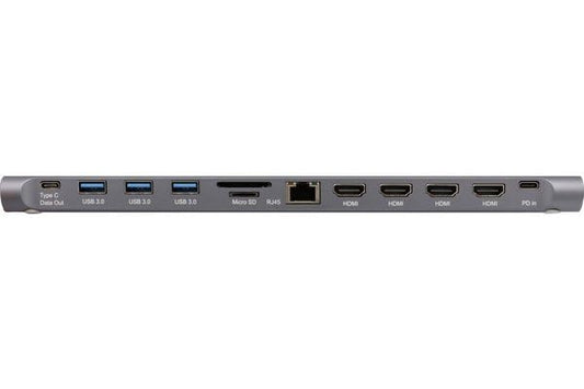 Station d accueil de bureau USB-C long câble 2x HDMI 1 DP RJ-45 3xUSB-A  2xUSB-C