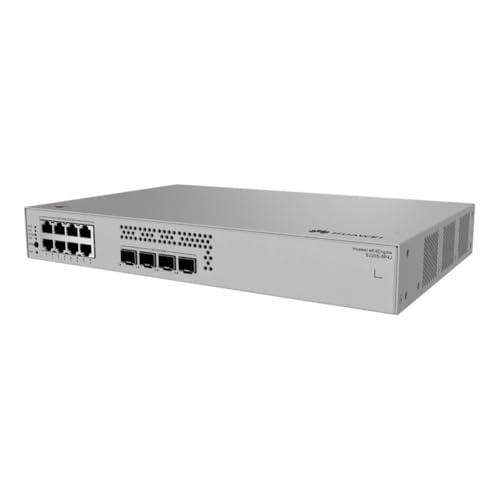 HUAWEI eKit S220S Series S220S-8P4J Géré L2 Gigabit Ethernet (10/100/1000) Connexion Ethernet, supportant l'alimentation via ce port (PoE) 1U Gris