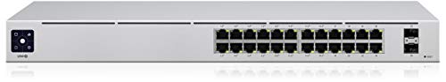 Ubiquiti USW-24-POE UniFi 24-Port PoE Géré L2/L3 Gigabit Ethernet (10/100/1000) Connexion Ethernet, supportant l'alimentation via ce port (PoE) 1U Argent