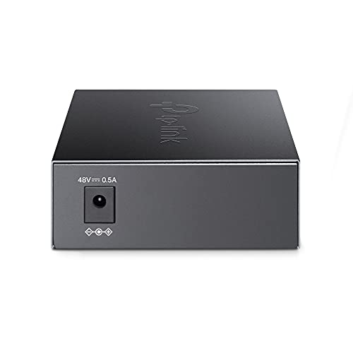 TP-LINK 10/100 Mbps RJ45 to 100 Mbps Single-mode SC WDM Bi-Directional Fiber Converter With 1-Port PoE