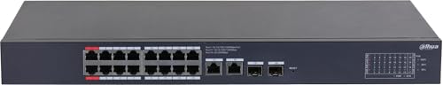 DAHUA- Switch 16 ports PoE 1 Gbps budget 240 W - DH-CS4220-1