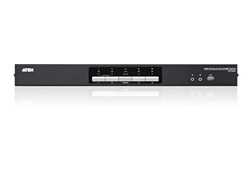 Aten CS1644A switch KVM double écran DVI/USB+audio 4 ports