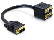 DELOCK Adaptateur VGA M vers 2 VGA F