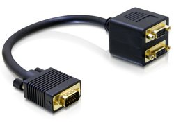 DELOCK Adaptateur VGA M vers 2 VGA F